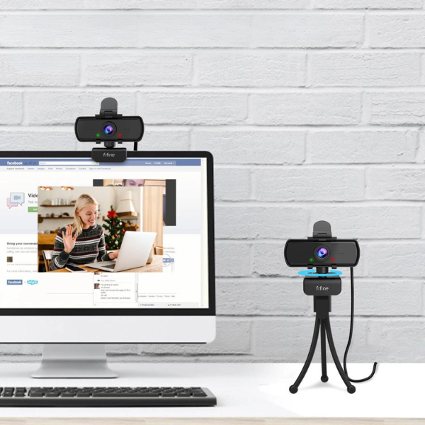 Webcam With Microphone and Tripod