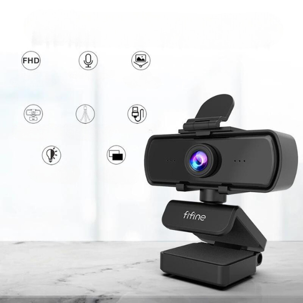 Webcam With Microphone and Tripod