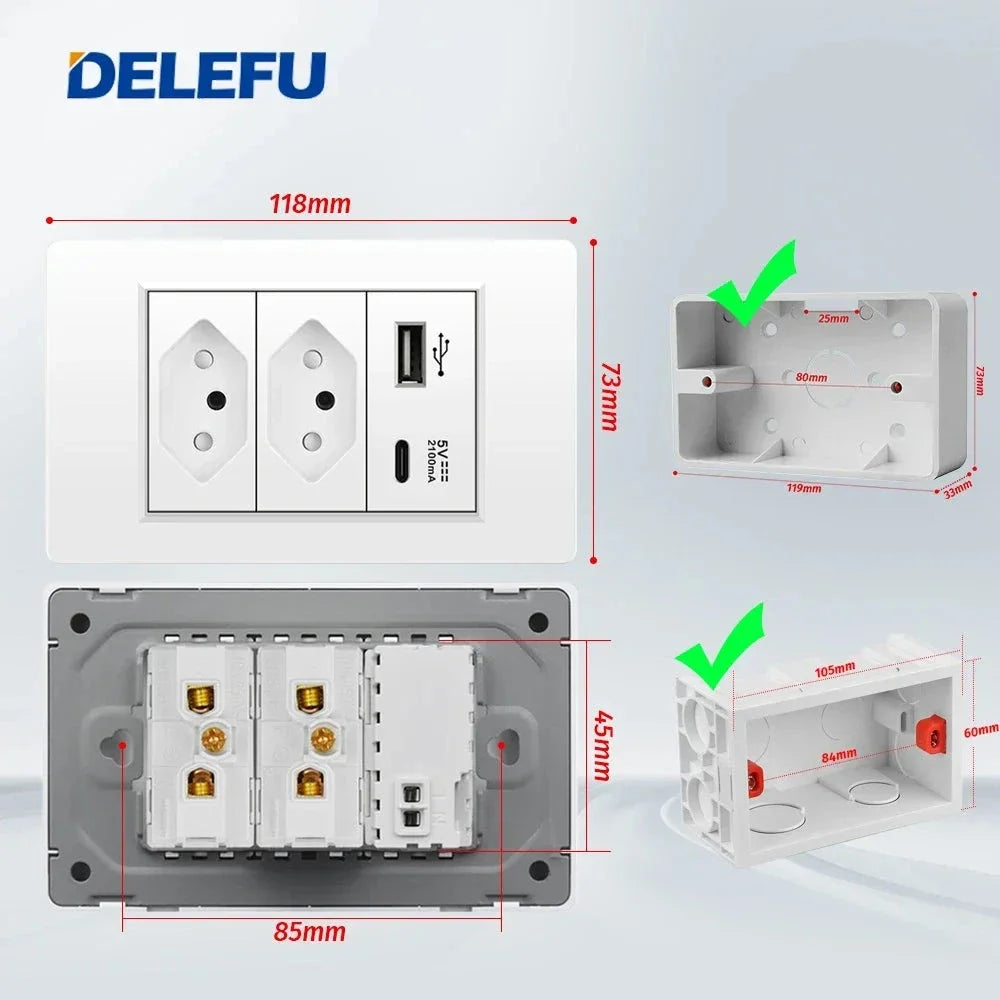 Switched Outlet with Type C Input